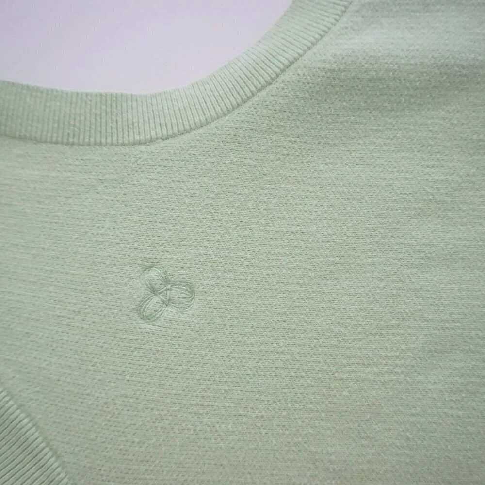 Aritzia TNA Mint Green Knit Cotton Blend V-Neck Vest S - Picture 8 of 10